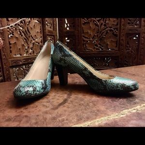 Calvin Klein Heels Turquoise Heels “Rennie”